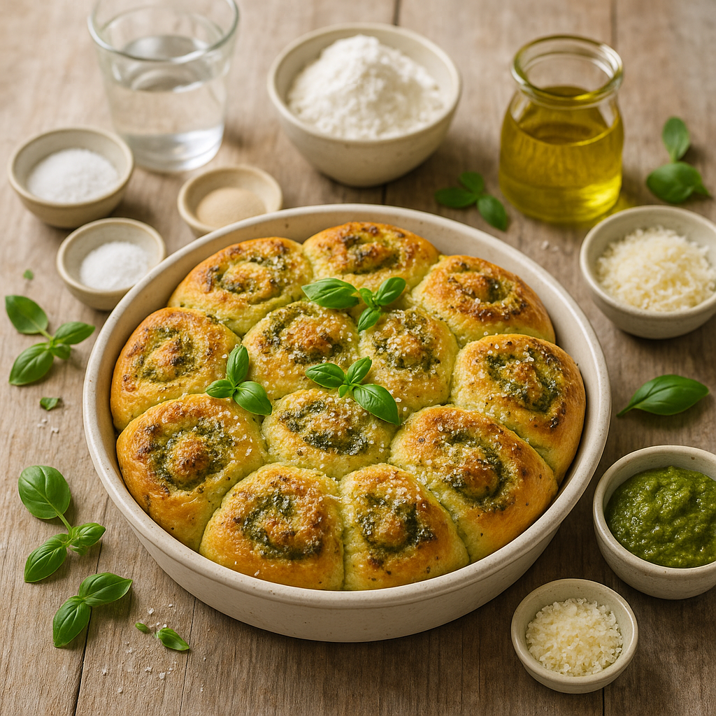 Pesto Parmezaanse Kaas Breekbrood