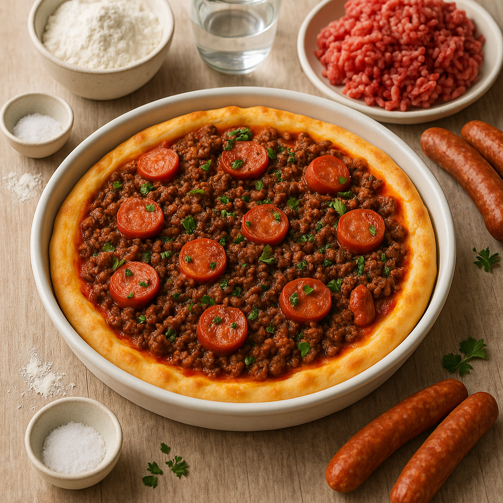 Pittige Gehakt Pizza