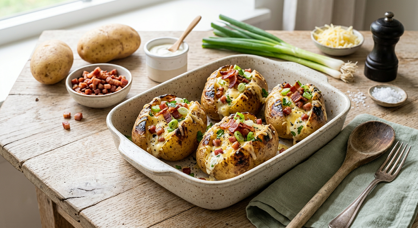 Gevulde Aardappelen van de BBQ