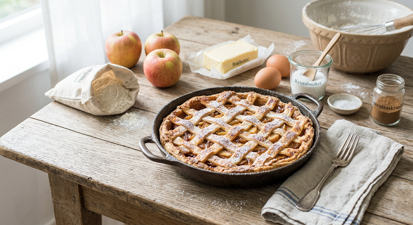 Appeltaart van de BBQ