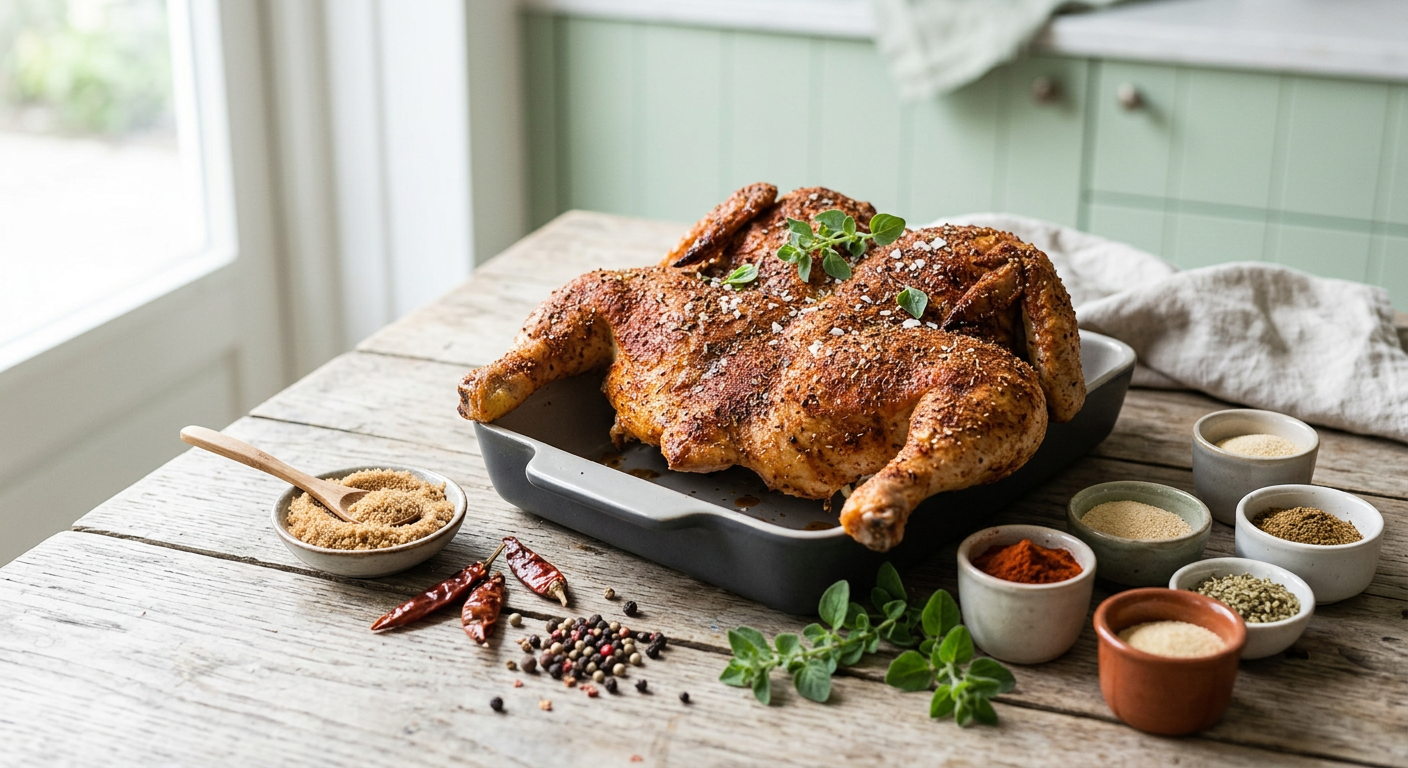 Dry rub voor kip met een beetje Pit!